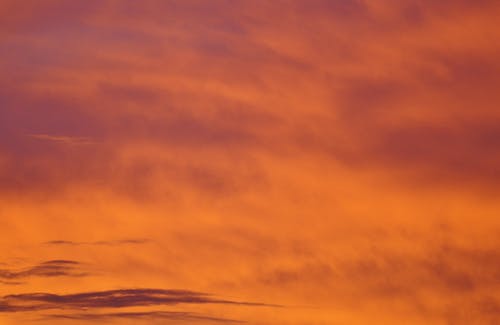 橙色的天空 · 免费素材图片