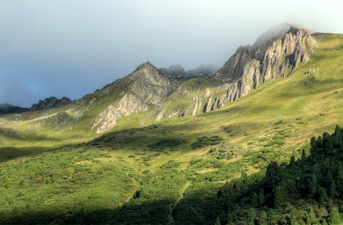 绿山与雾 · 免费素材图片