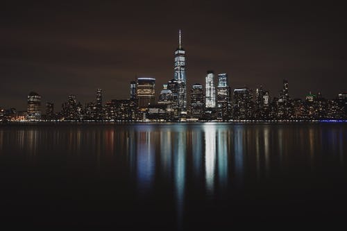 夜间城市全景 · 免费素材图片