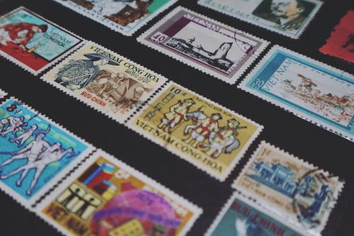 越南各色邮票 · 免费素材图片