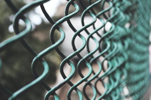 绿色链接围栏的选择性聚焦摄影 · 免费素材图片