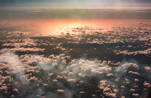 黄昏时天空的风景 · 免费素材图片