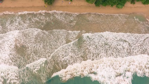 海浪航拍 · 免费素材图片