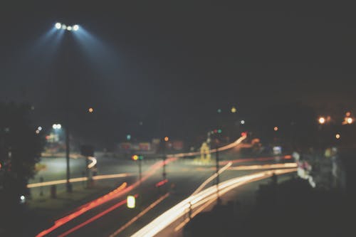 夜间车道游戏中时光倒流摄影 · 免费素材图片