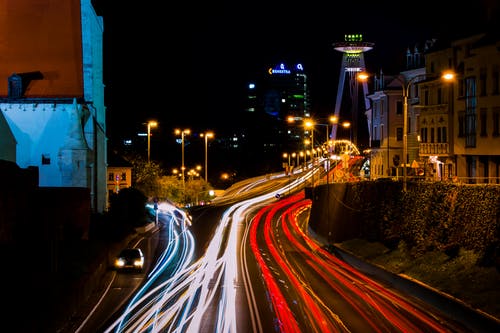 游戏中时光倒流的城市夜间照片 · 免费素材图片