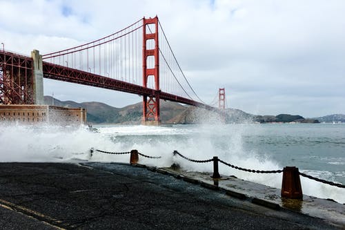 旧金山金门大桥的建筑摄影 · 免费素材图片