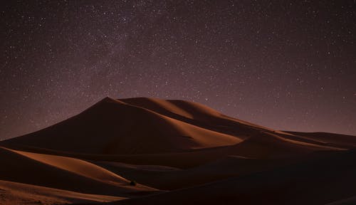 夜间沙漠 · 免费素材图片