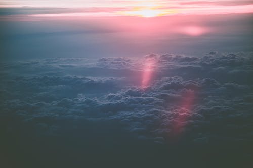 日落时云的景色 · 免费素材图片