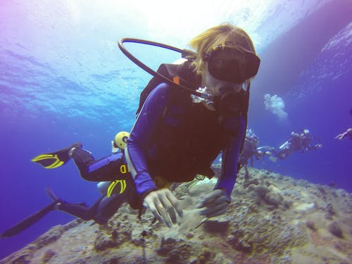 海底潜水员 · 免费素材图片