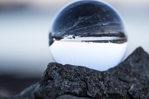 圆形透明玻璃球 · 免费素材图片
