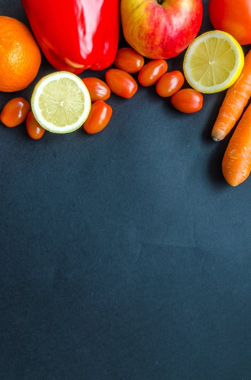 什锦柑橘类水果和蔬菜 · 免费素材图片