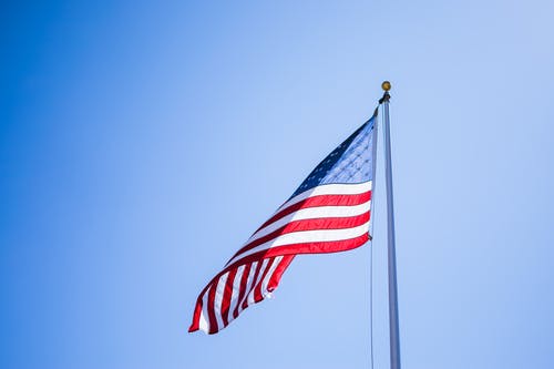 美国国旗的特写摄影 · 免费素材图片