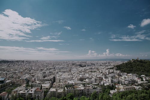 白天城市鸟瞰图 · 免费素材图片