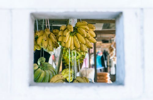 一堆吊香蕉 · 免费素材图片