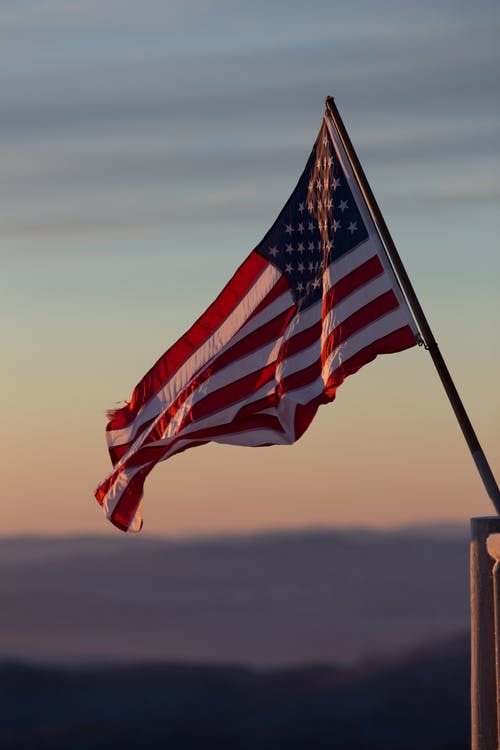 美国国旗的浅摄影 · 免费素材图片