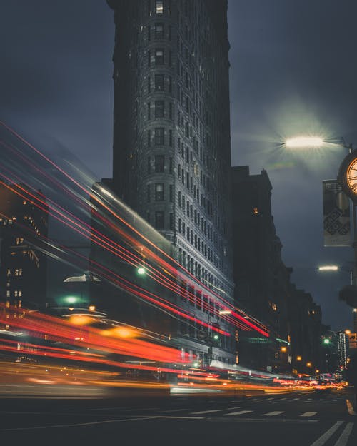 道路延时摄影 · 免费素材图片