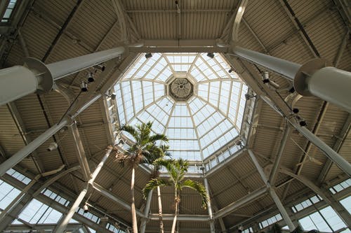 圆顶建筑的虫眼观 · 免费素材图片