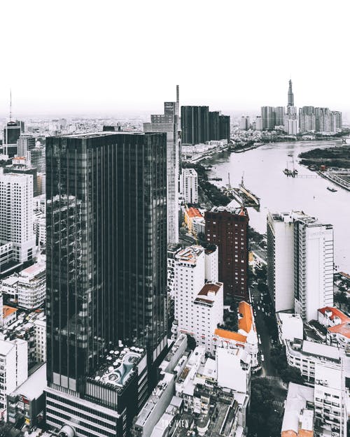 城市空中摄影 · 免费素材图片