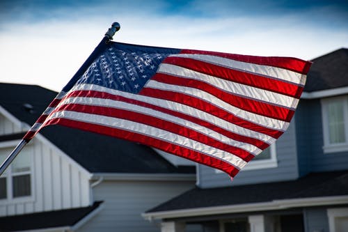 美国国旗的特写摄影 · 免费素材图片
