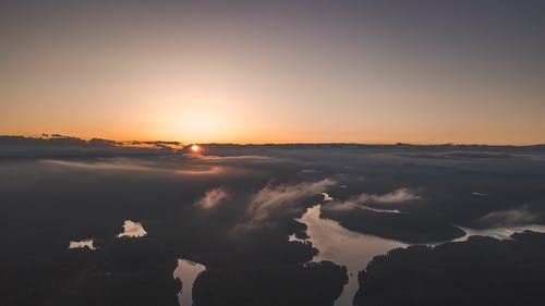 日落时云海 · 免费素材图片