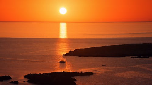 黄金时段海上摄影 · 免费素材图片