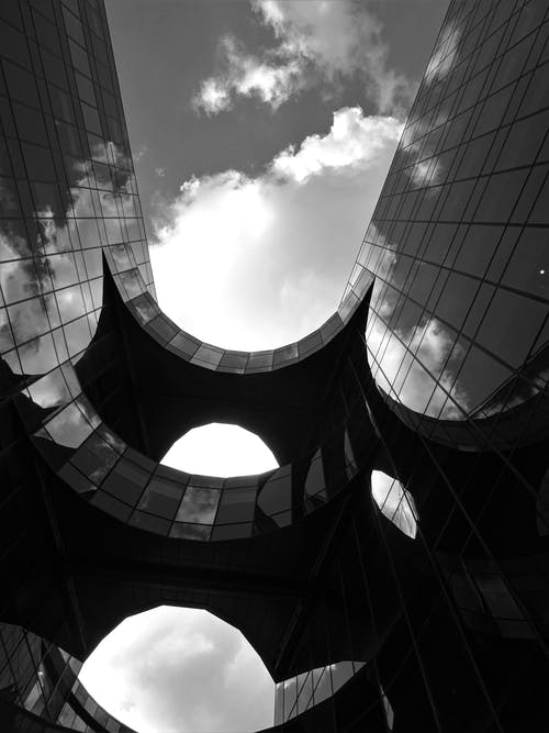 虫眼观建筑物的摄影 · 免费素材图片