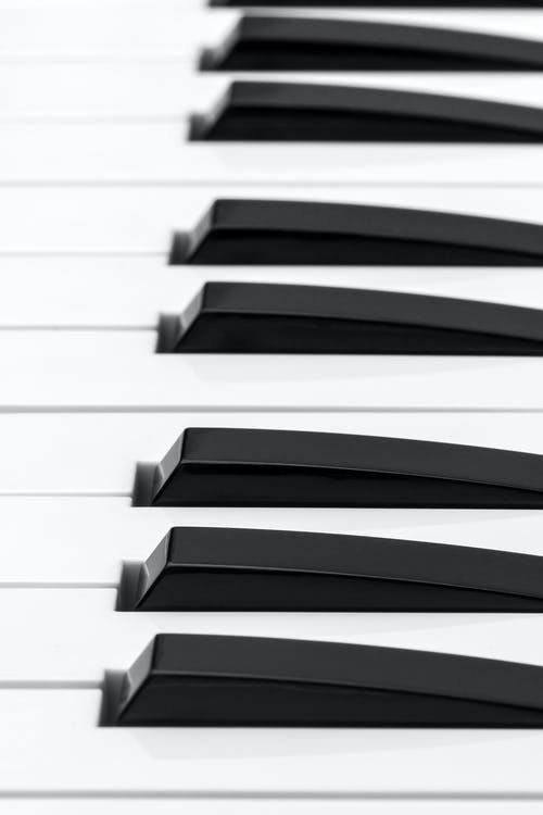 白色和黑色钢琴键 · 免费素材图片