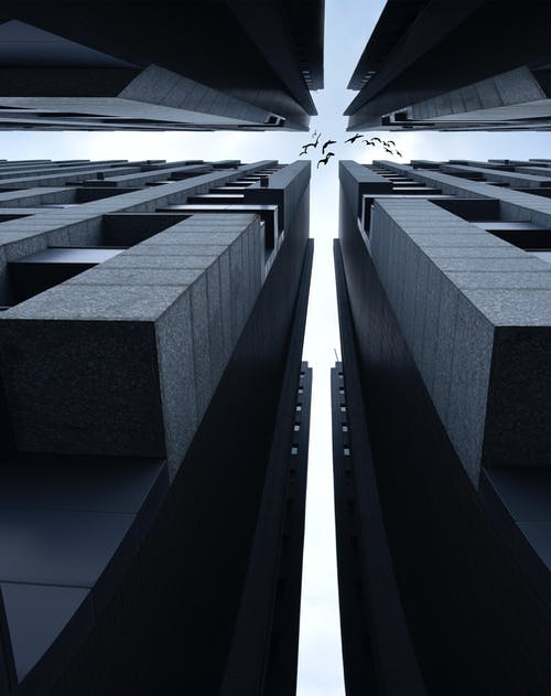 高层建筑的低角度照片 · 免费素材图片