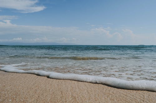 白天在蓝天下的海滨 · 免费素材图片