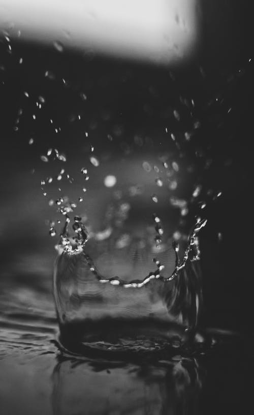 水滴的微距摄影 · 免费素材图片
