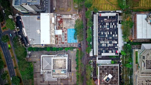 建筑物的航空摄影 · 免费素材图片