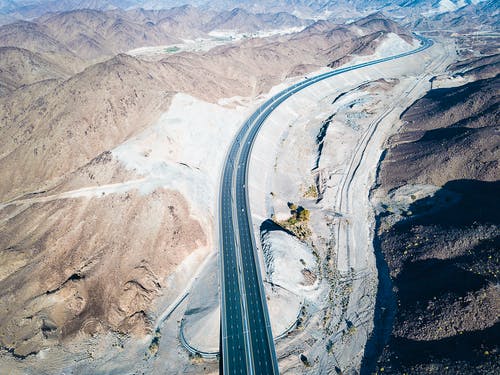 道路鸟瞰图 · 免费素材图片