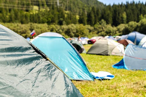 帐篷被树木包围 · 免费素材图片