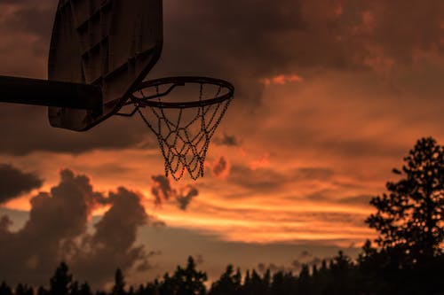 黑色篮球架 · 免费素材图片