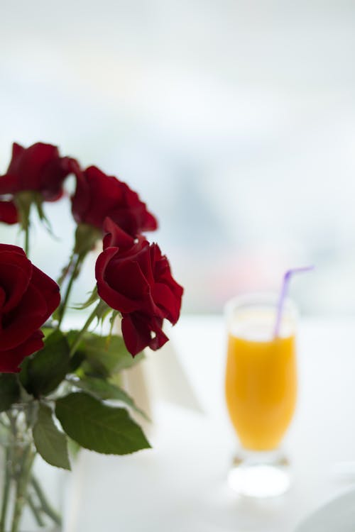 红玫瑰的选择性聚焦照片 · 免费素材图片