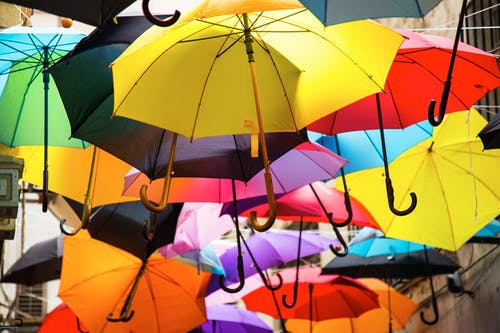 彩色伞 · 免费素材图片