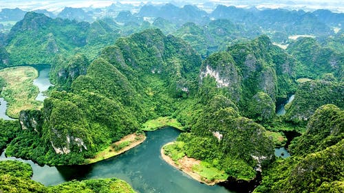 鸟瞰山丘 · 免费素材图片