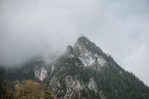 雾包围的山 · 免费素材图片