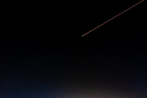 夜间流星的照片 · 免费素材图片