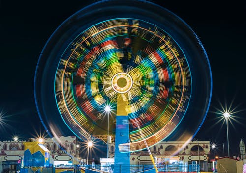 摩天轮的定时摄影 · 免费素材图片
