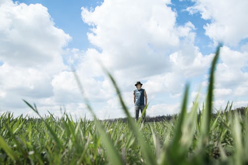 站在草地上的人的照片 · 免费素材图片