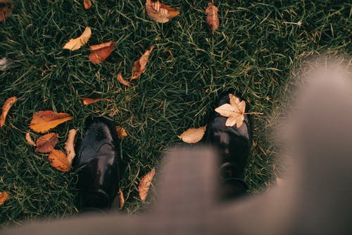 踩在草地上的人 · 免费素材图片