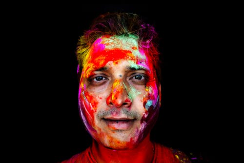 人的面孔油漆的画象 · 免费素材图片