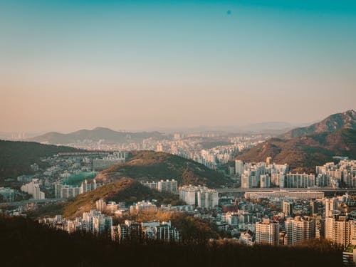 空中射击的城市 · 免费素材图片