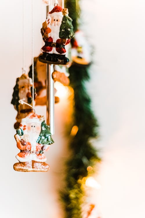 圣诞老人风铃的选择性聚焦摄影 · 免费素材图片