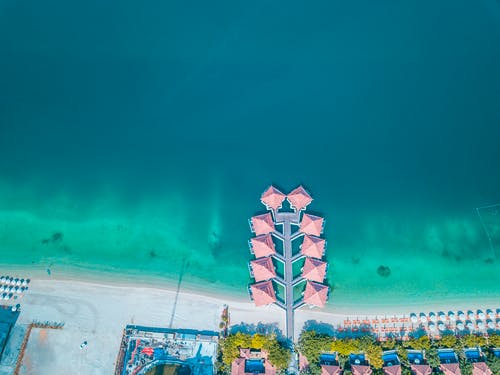 海码头航拍 · 免费素材图片