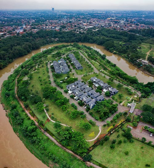 建筑物的航空摄影 · 免费素材图片