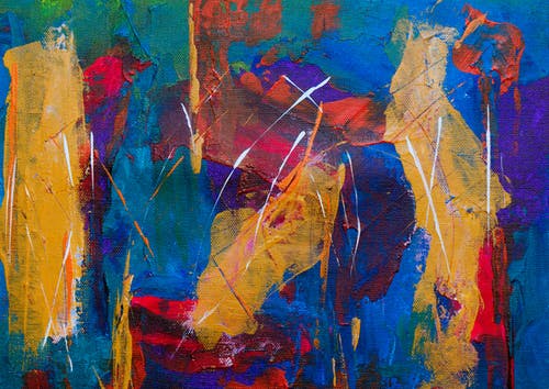 抽象绘画的特写照片 · 免费素材图片