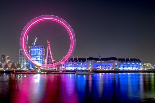 夜间伦敦眼 · 免费素材图片
