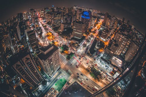 鱼眼建筑摄影 · 免费素材图片